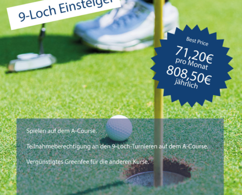 9-Loch Einsteiger-Mitgliedschaft im Golfclub Verden e.V.