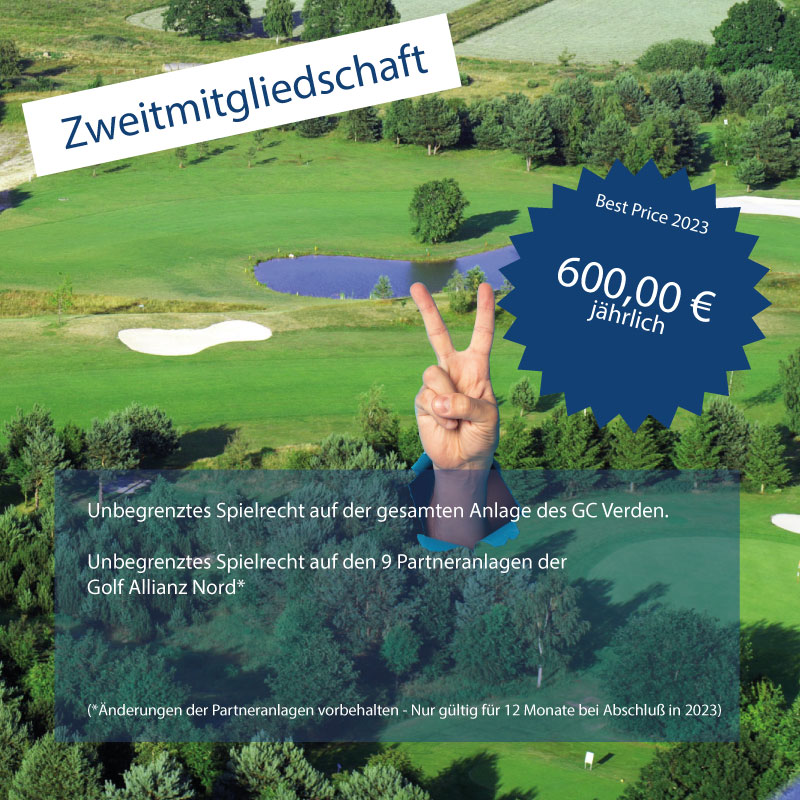 Zweitmitgliedschaft im Golfclub Verden e.V.